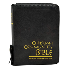 CHRISTIAN COMMUNITY BIBLE - Leather with zipper, Index