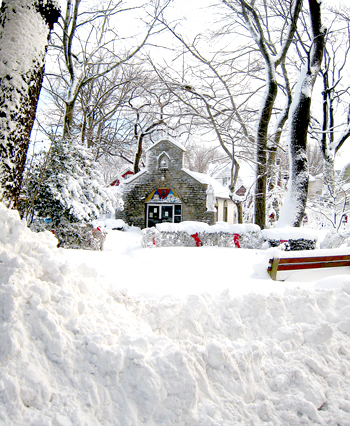 The Alba House Shrine in Winter